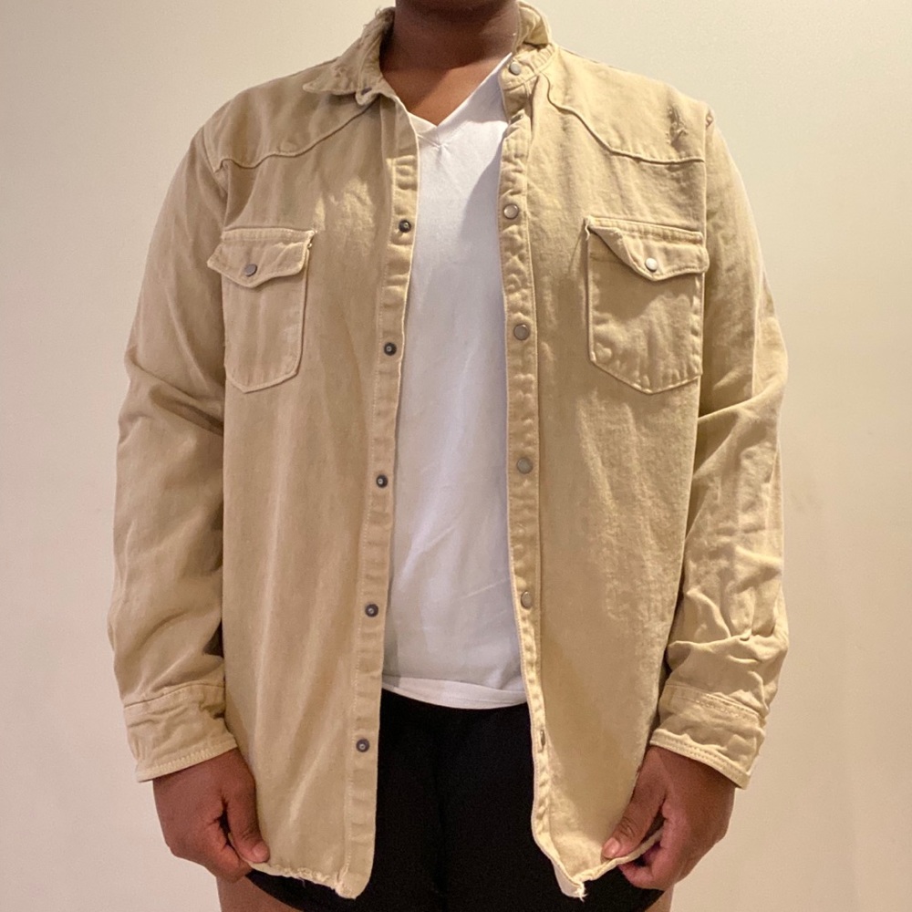 Zara Men Tan Denim Jacket